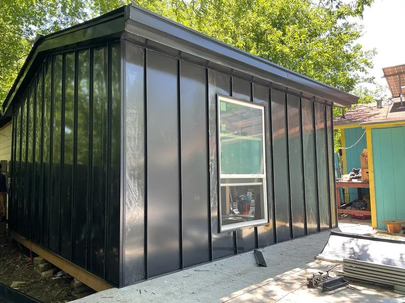 Black standing seam metal wall panels for Metal Roof Installation in East Whiteland